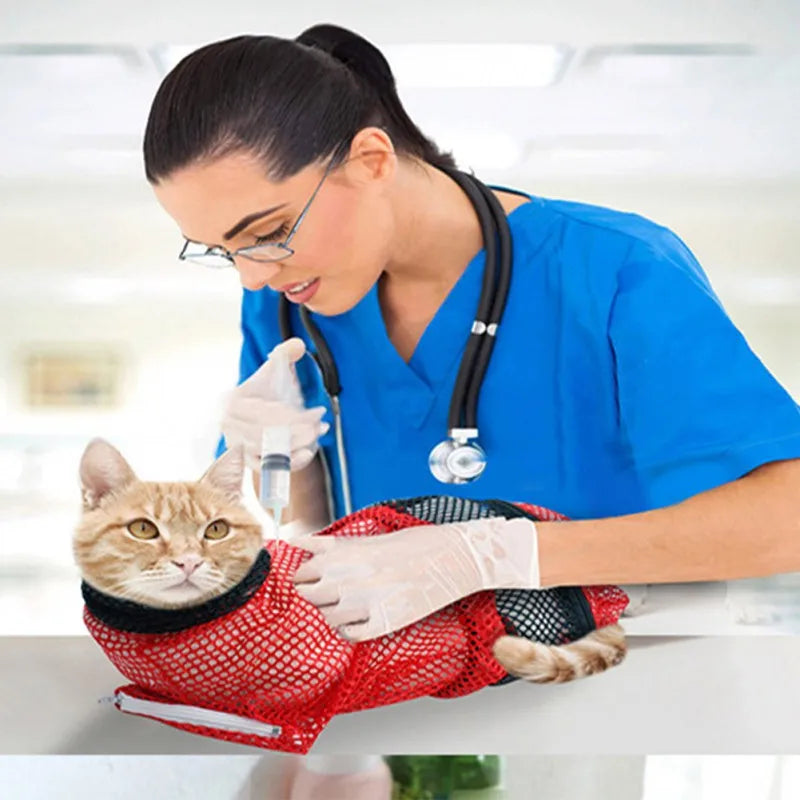 Mesh Pet Bath Bag