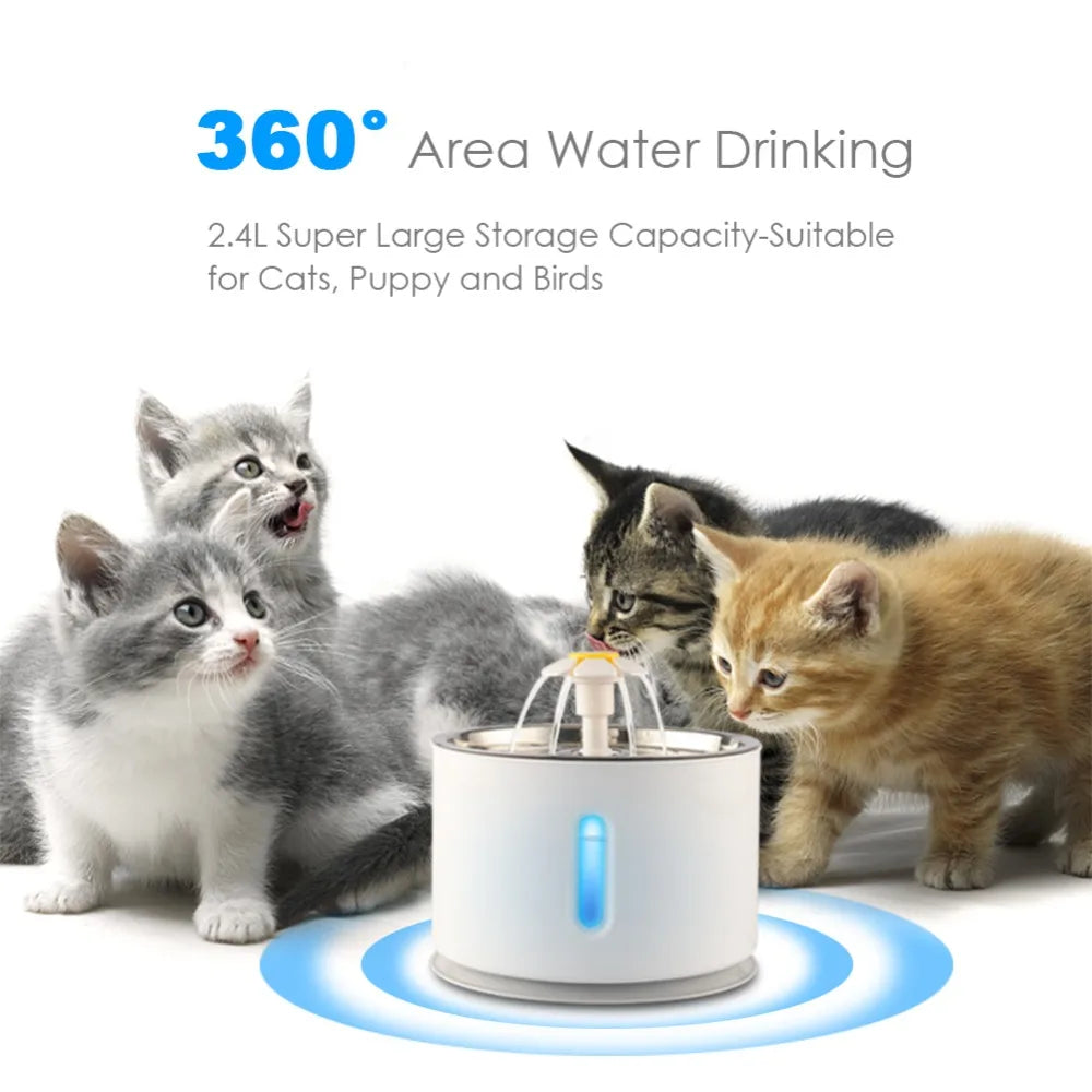 Automatic Cat Water Fountain 2.4L