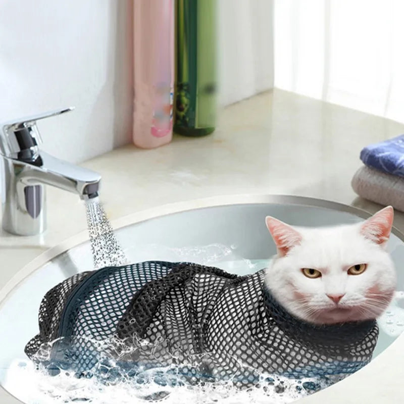 Mesh Pet Bath Bag