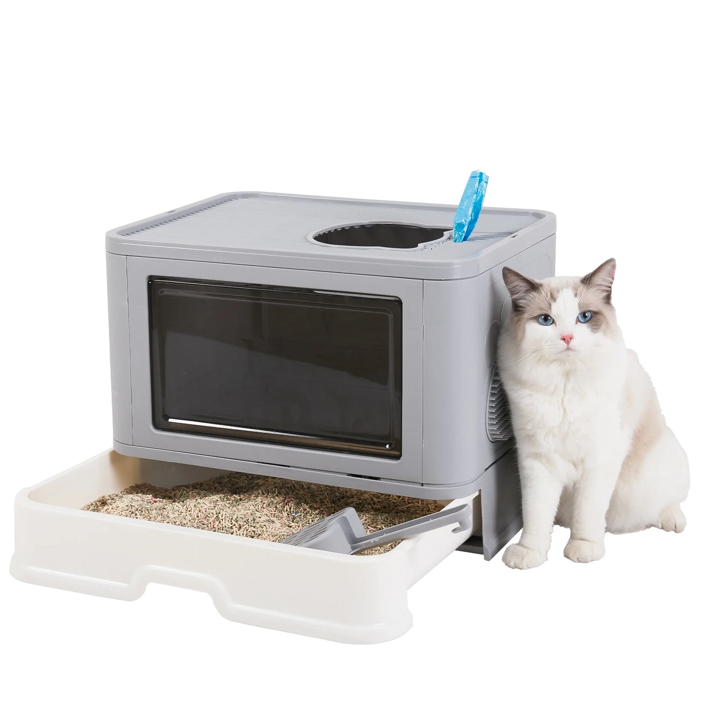 Foldable Cat Litter Box tailored for cats