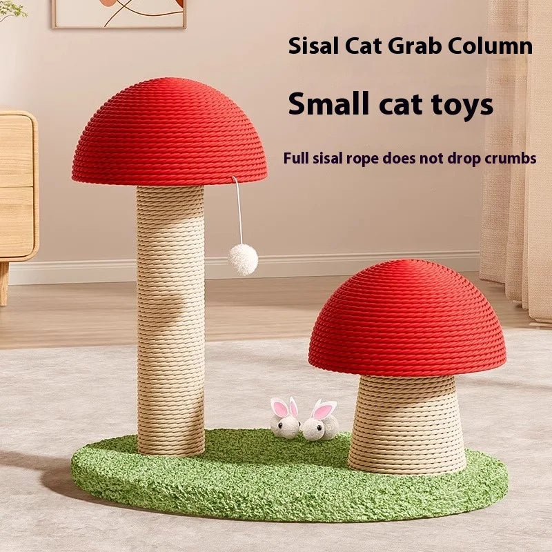 Cat Scratch Board with Climbing Mushroom