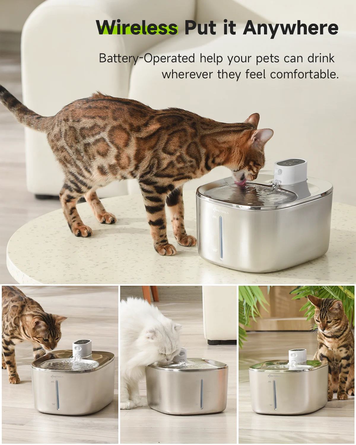 Cat Water Fountain Auto Sensor