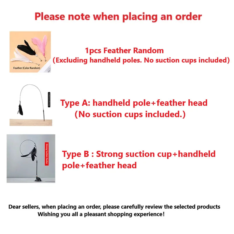 Cat Toy Teaser Stick With Bell