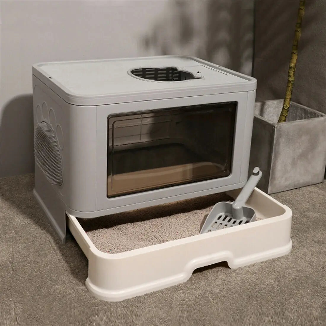 Foldable Cat Litter Box tailored for cats