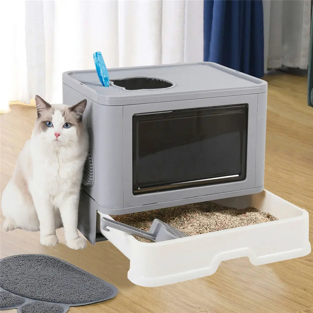 Foldable Cat Litter Box tailored for cats
