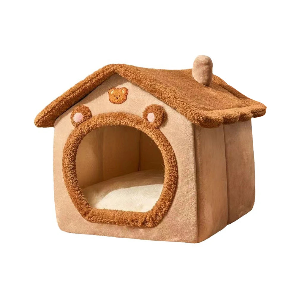 Pet Bed Brown Teddy Bear