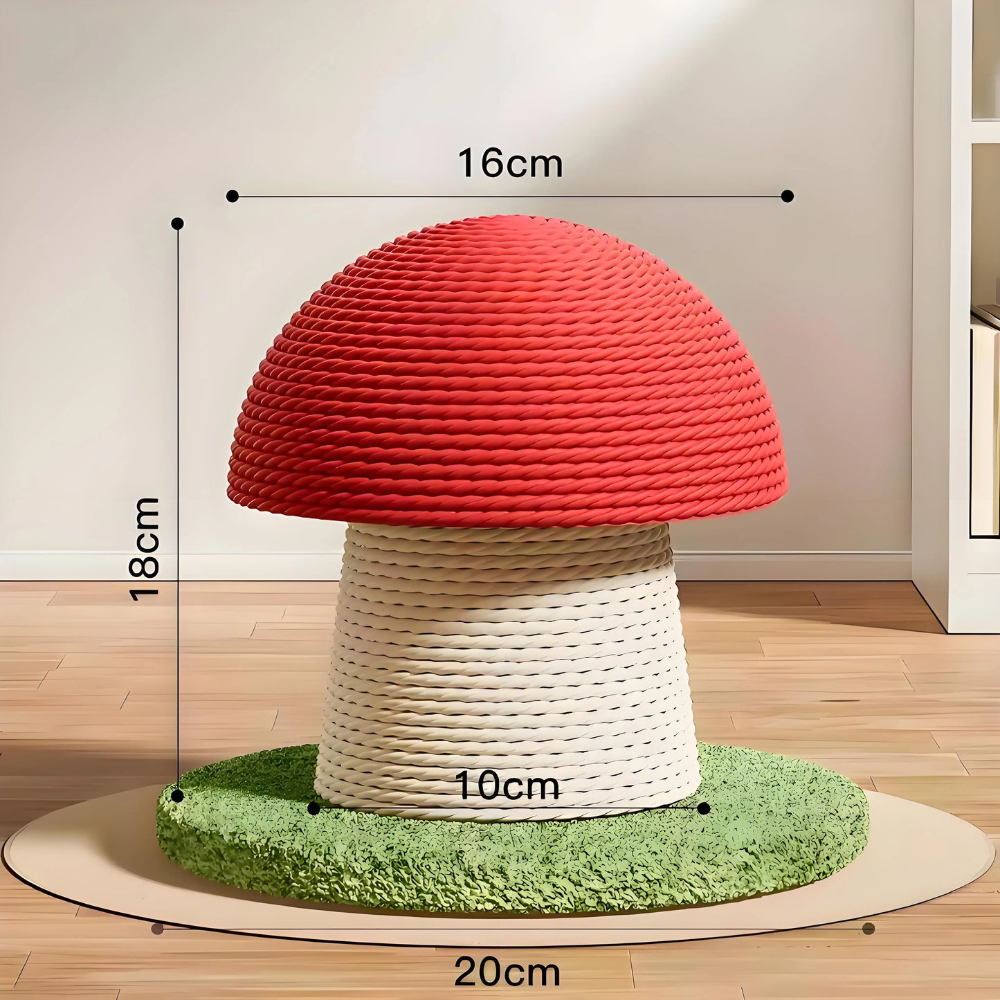 Cat Scratch Board with Climbing Mushroom