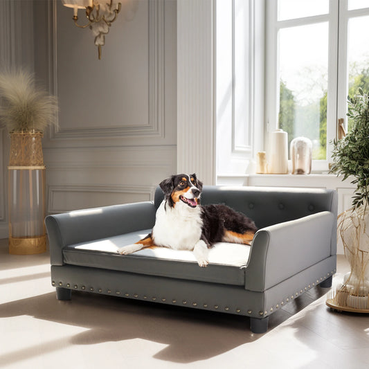 Elevated Dog Bed Sofa Microfiber