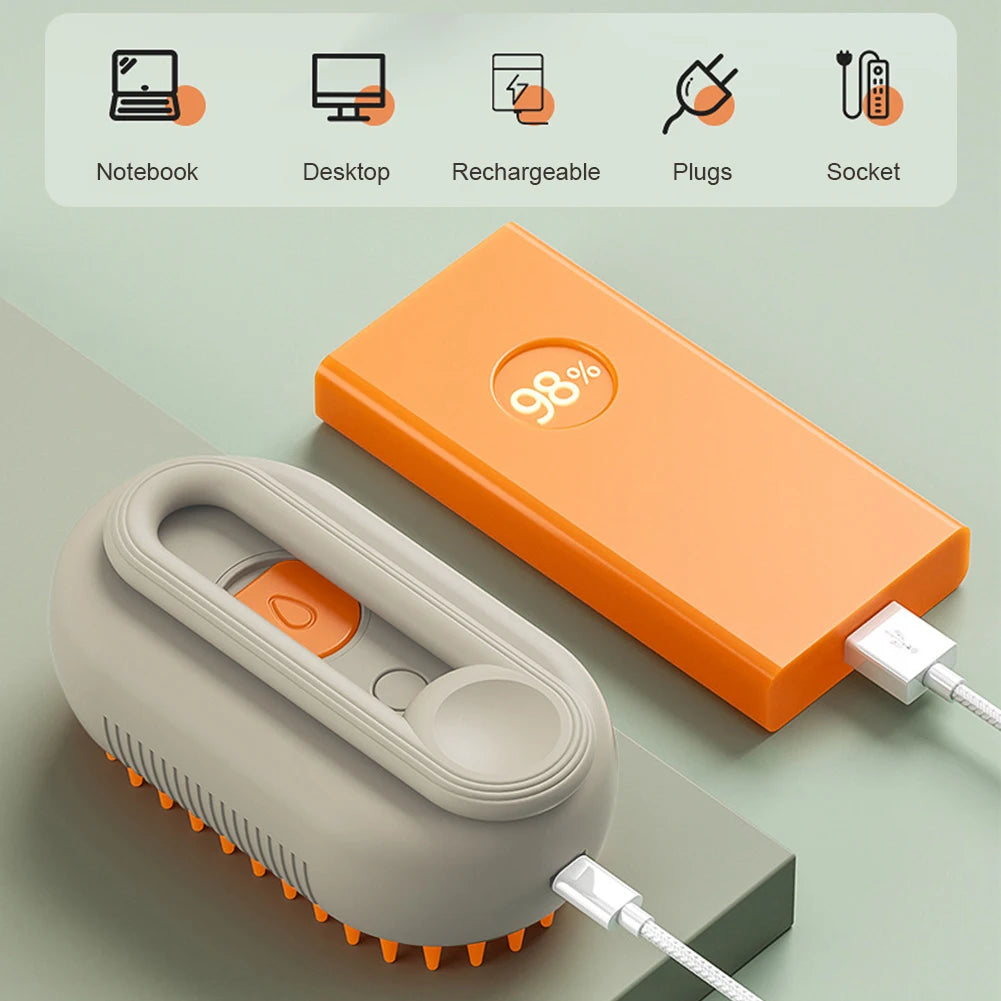 Cat Steam Brush 3 in 1 Electric Spray