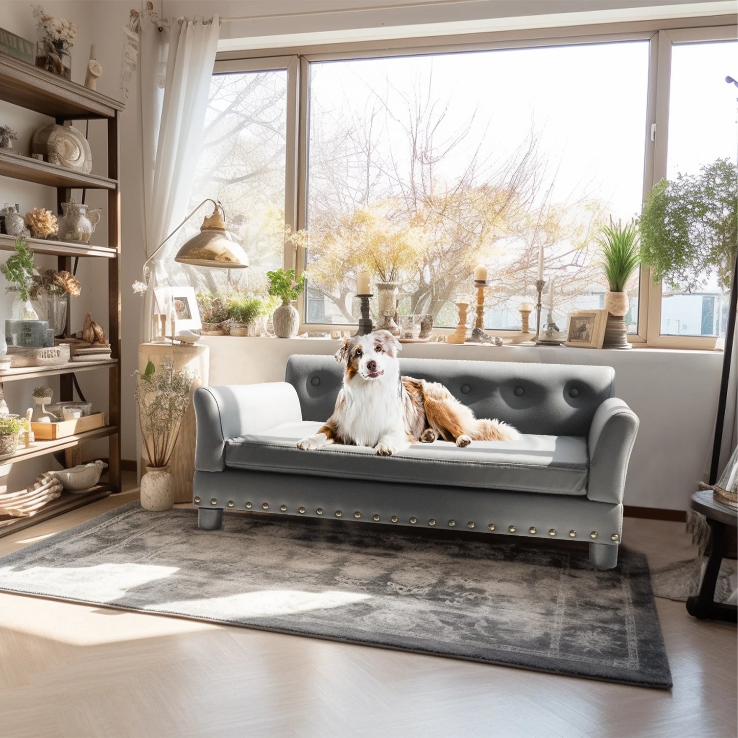 Elevated Dog Bed Sofa Microfiber