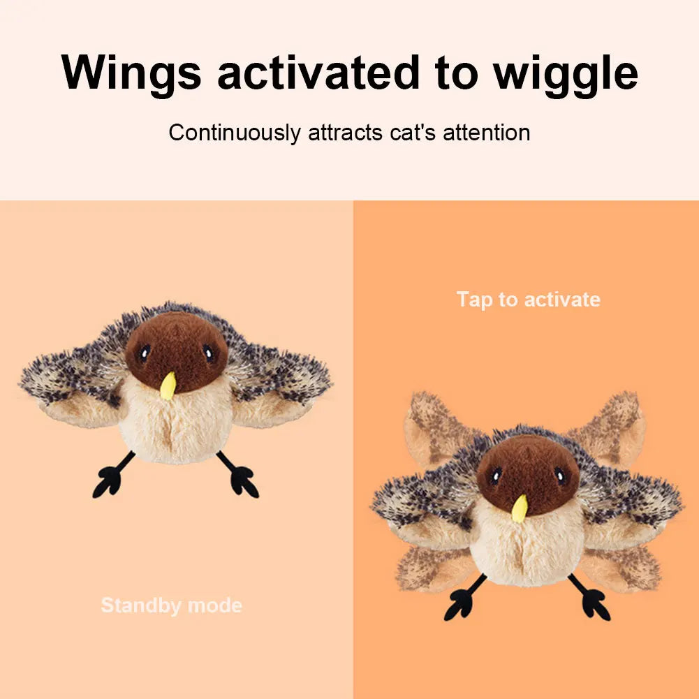 Interactive Cat Toys Kitten Chirping Bird