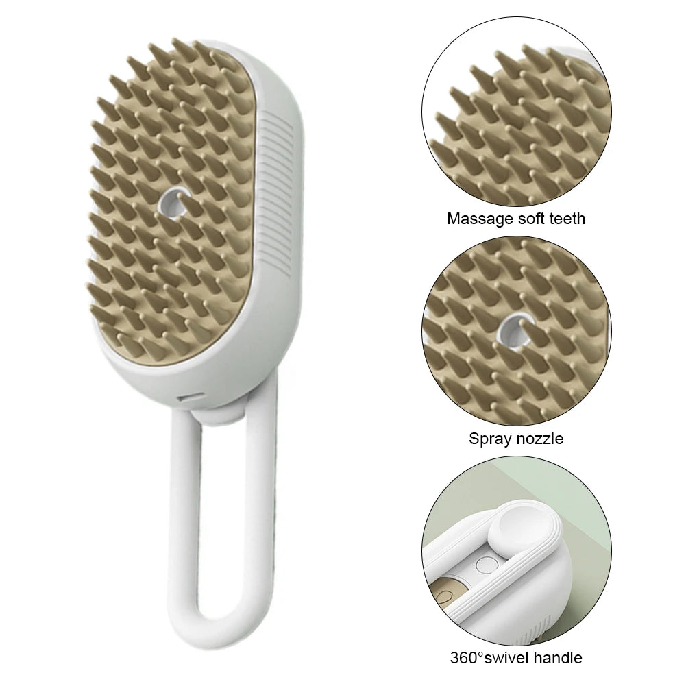 Cat Steam Brush 3 in 1 Electric Spray
