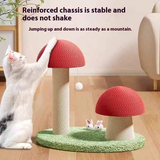 Cat Scratch Board with Climbing Mushroom