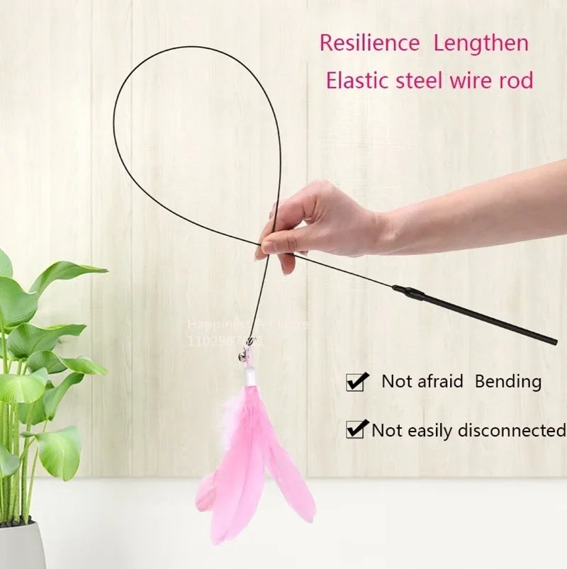 Cat Toy Teaser Stick With Bell