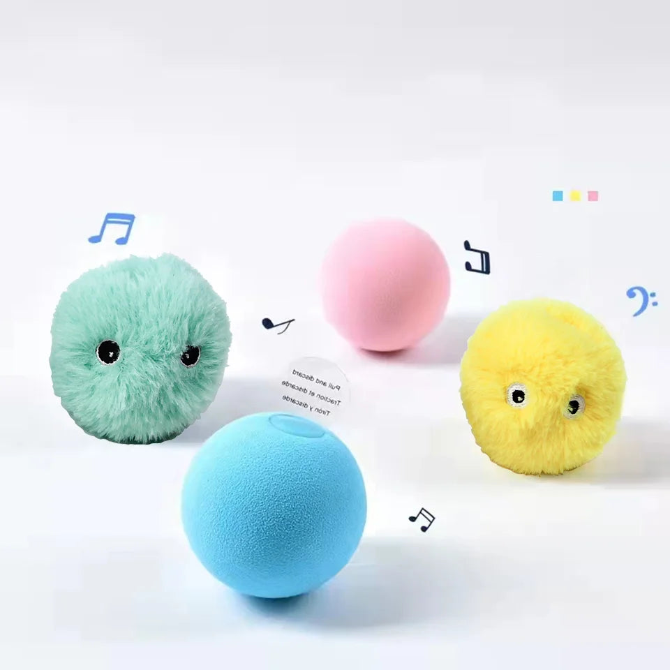Smart Cat Interactive Ball Plush Electric Catnip