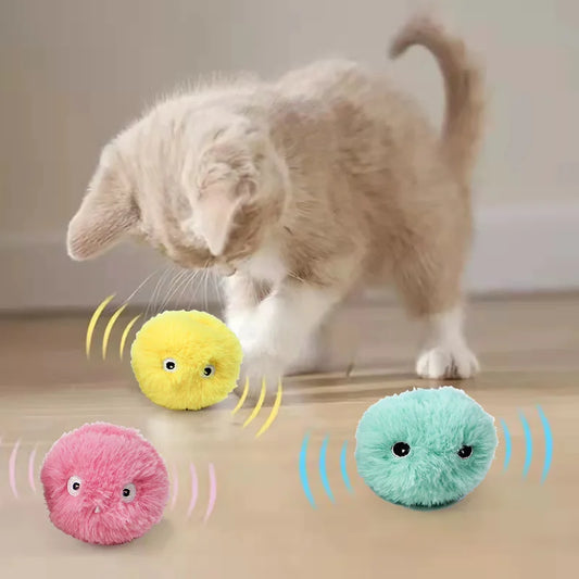 Smart Cat Interactive Ball Plush Electric Catnip