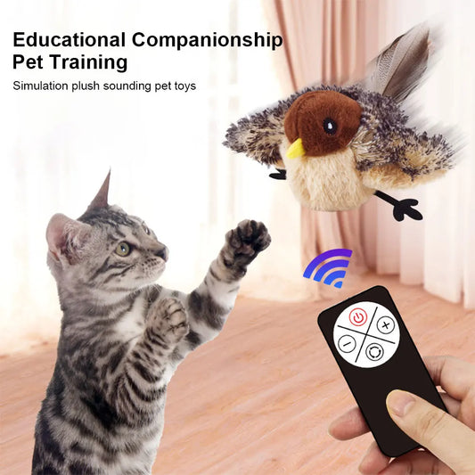 Interactive Cat Toys Kitten Chirping Bird